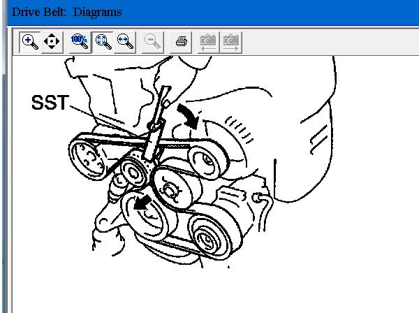 2006 Toyota Camry 2.4 Serpentine Belt Diagram