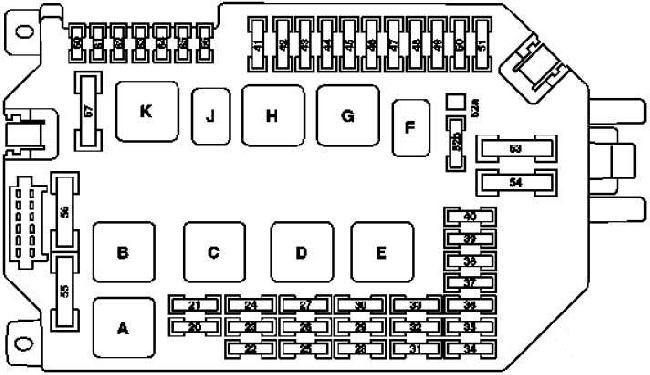 2007 Volkswagen Rabbit Fuse Box Diagram