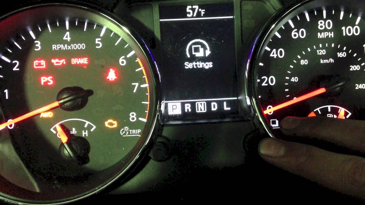 How To Change The Time On A Nissan Rogue 09-13 Nissan Rogue Maintenance Reset - YouTube
