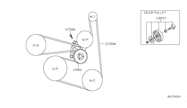 2010 Nissan Sentra Serpentine Belt Diagram