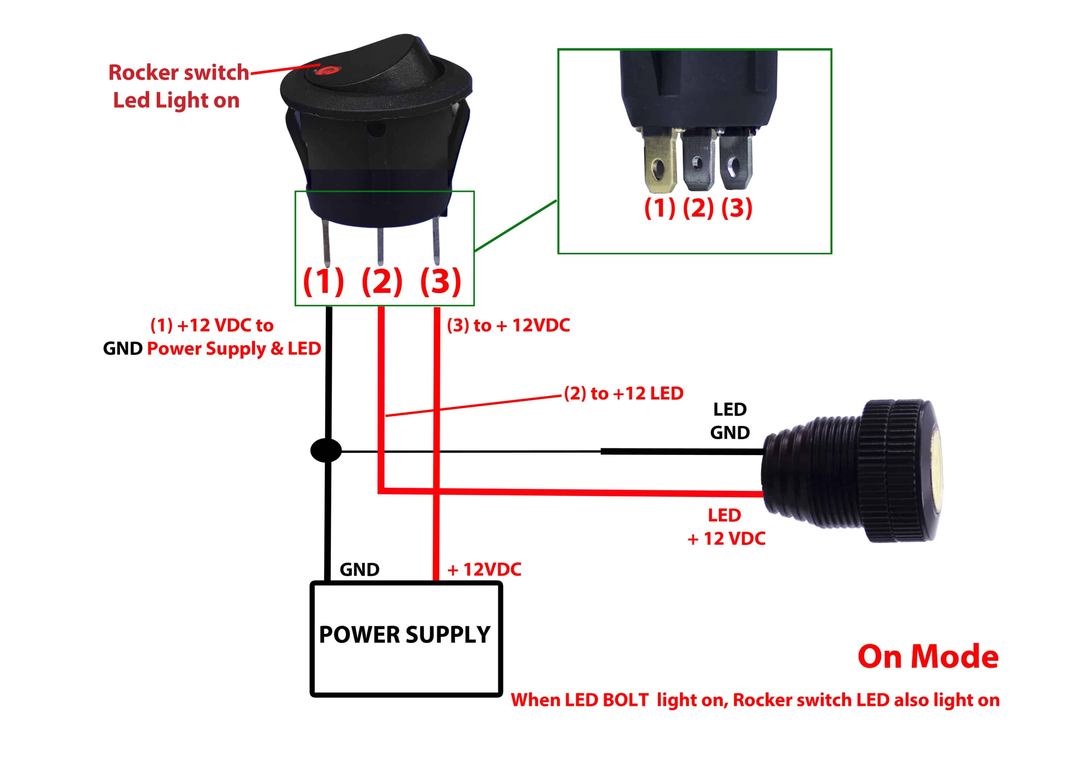 12v 4 Pin Rocker Switch Wiring Diagram