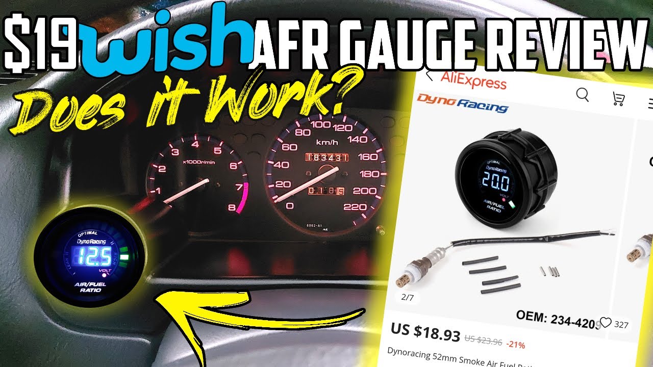 How To Read Air Fuel Ratio Gauge $19 Air Fuel Ratio Gauge Kit Install | Turbo Honda Civic (Narrowband