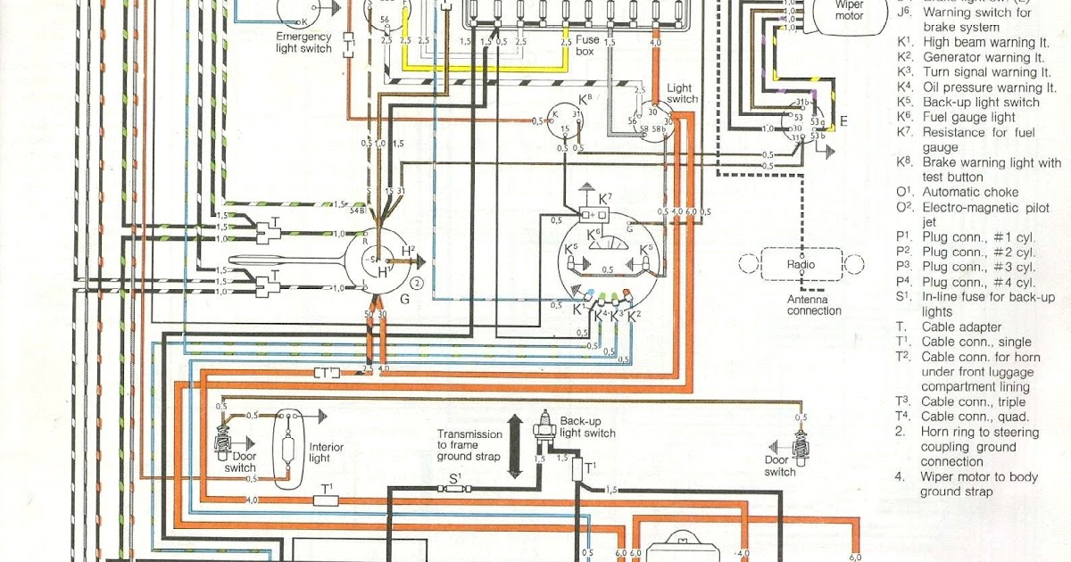 1967 Volkswagen Beetle Wiring Diagram