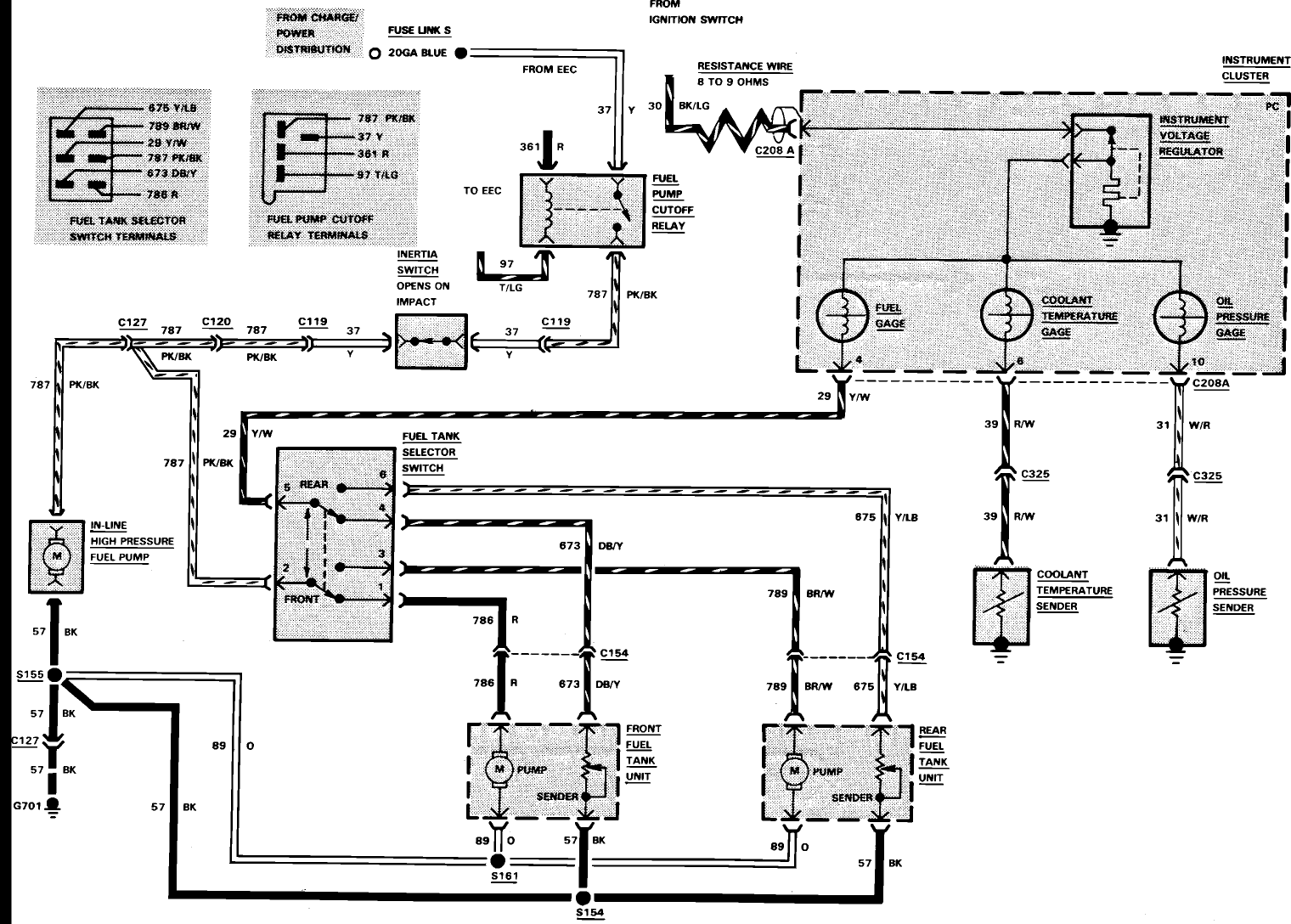 1988 Ford F150 Fuel Pump Relay Wiring Diagram