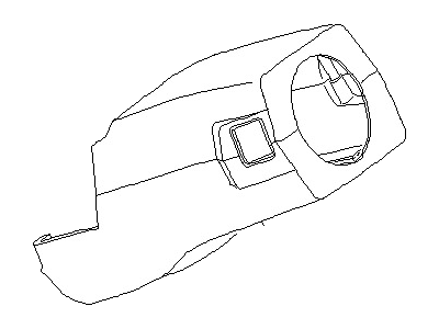 1995 Nissan Pickup Steering Column Cover