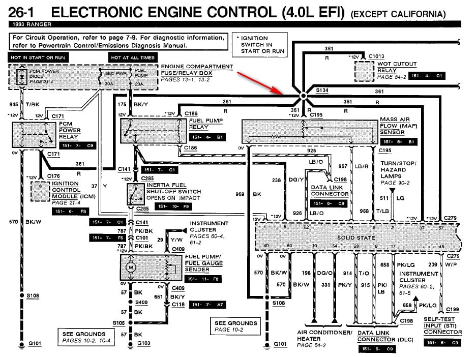 1996 Ford Ranger Radio Wiring Diagram