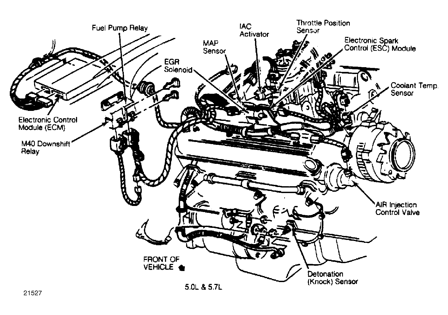 1997 Chevy 5.7 L Vortec Vacuum Hose Diagram