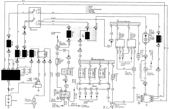1997 Toyota Camry Radio Wiring Diagram