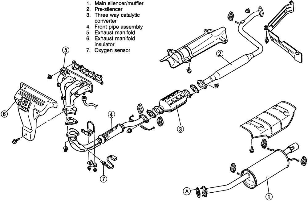1998 Ford Ranger Exhaust System Diagram And Replacement Cost
