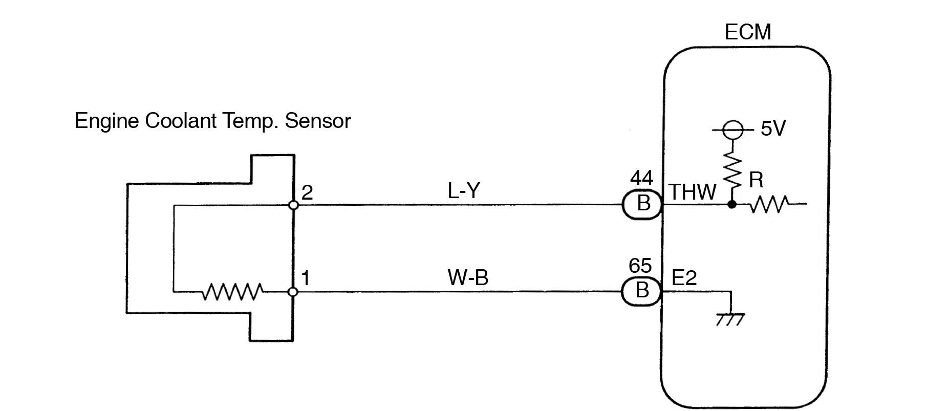 2-wire Coolant Temperature Sensor Wiring Diagram