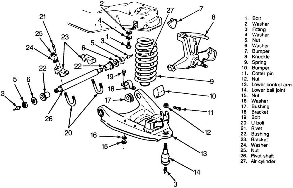 2000 Chevy Silverado Front Suspension Diagram
