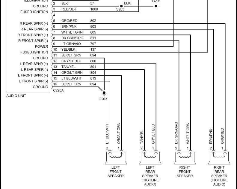 2000 Ford Ranger Radio Wiring Diagram
