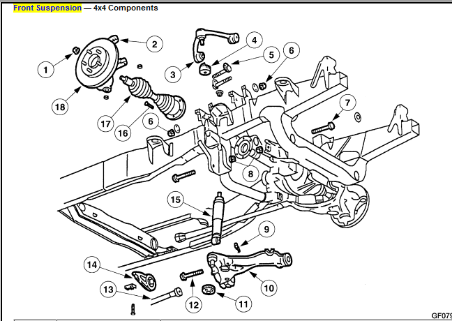2001 Ford F150 Front Suspension Diagram