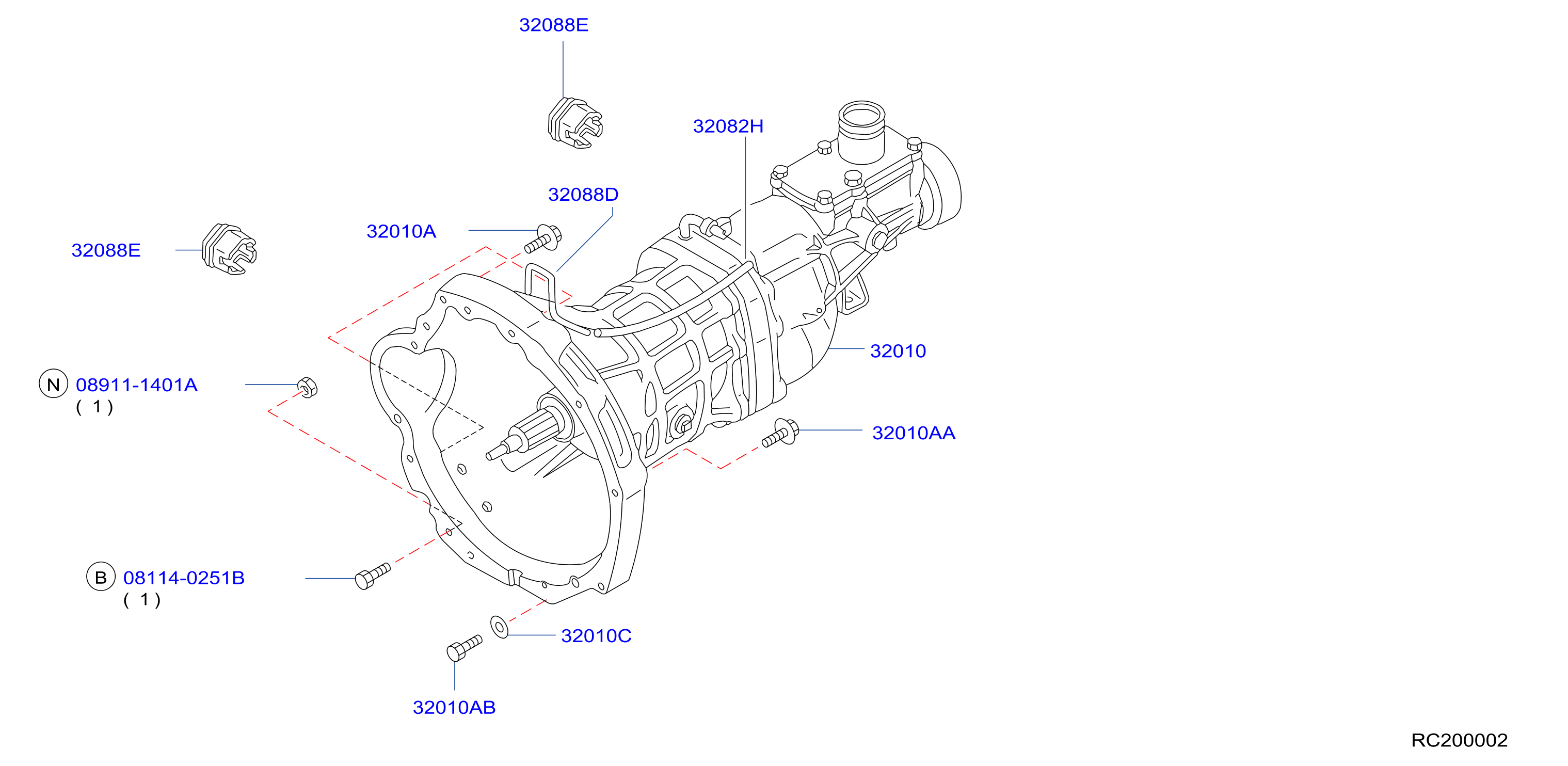 2001 Nissan Frontier Manual Transmission