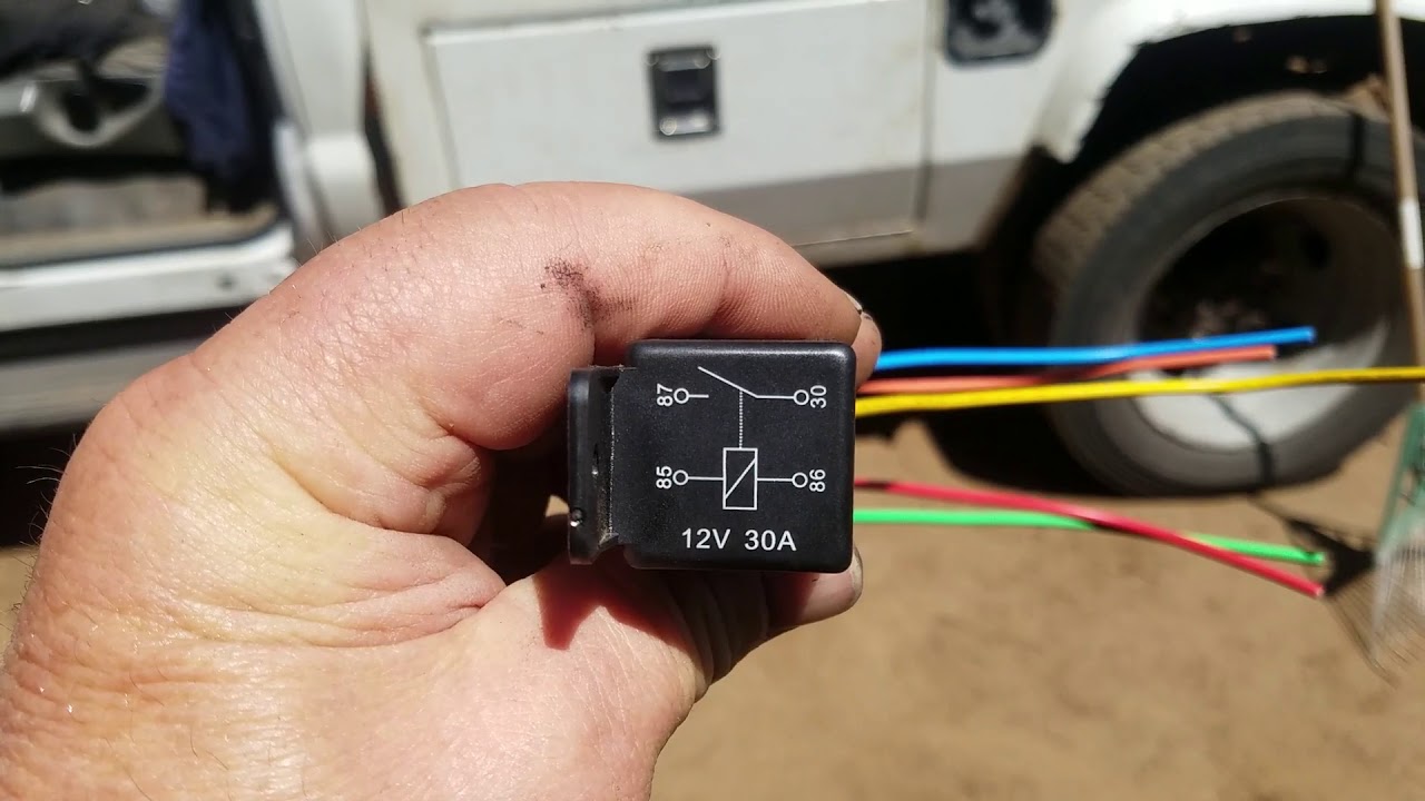 How To Bypass A Fuel Pump Relay 2003 F-450 Fuel Relay Bypass - YouTube