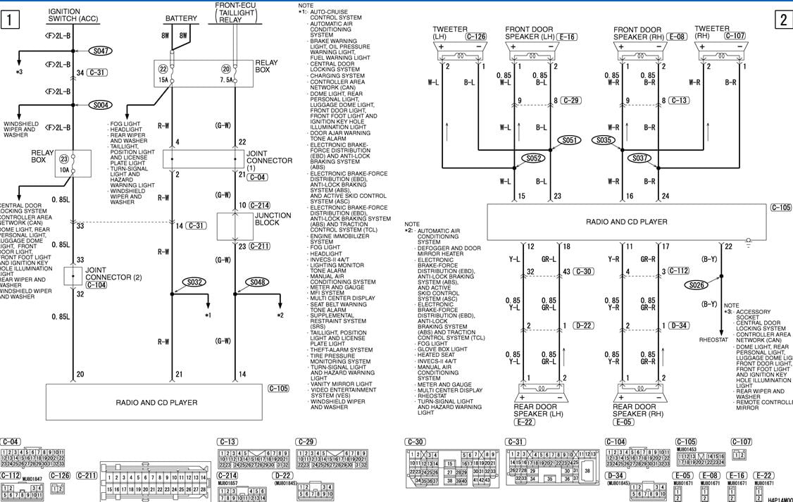 2003 Mitsubishi Eclipse Radio Wiring Diagram