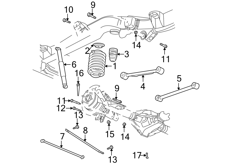 2004 Chevy Trailblazer Rear Suspension Diagram