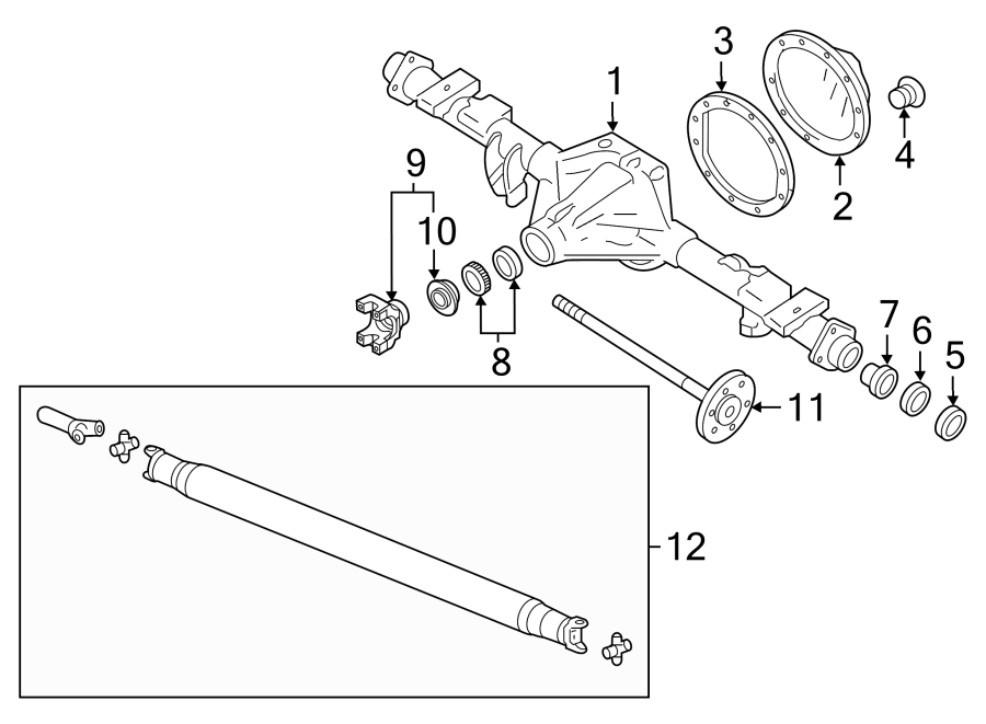 2004 Chevy Silverado Front Differential Diagram