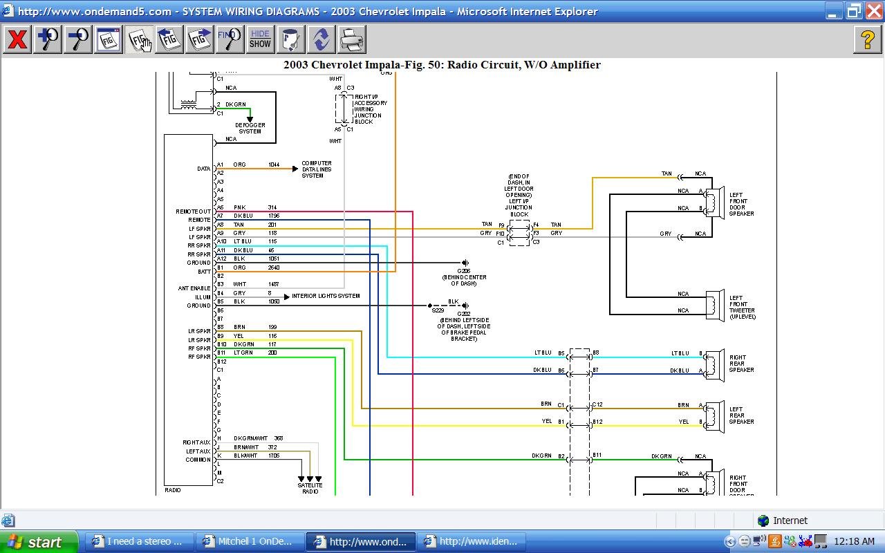 2004 Chevy Tahoe Radio Wiring Harness