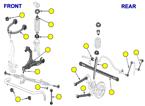 2005 Chrysler Sebring Rear Suspension Diagram