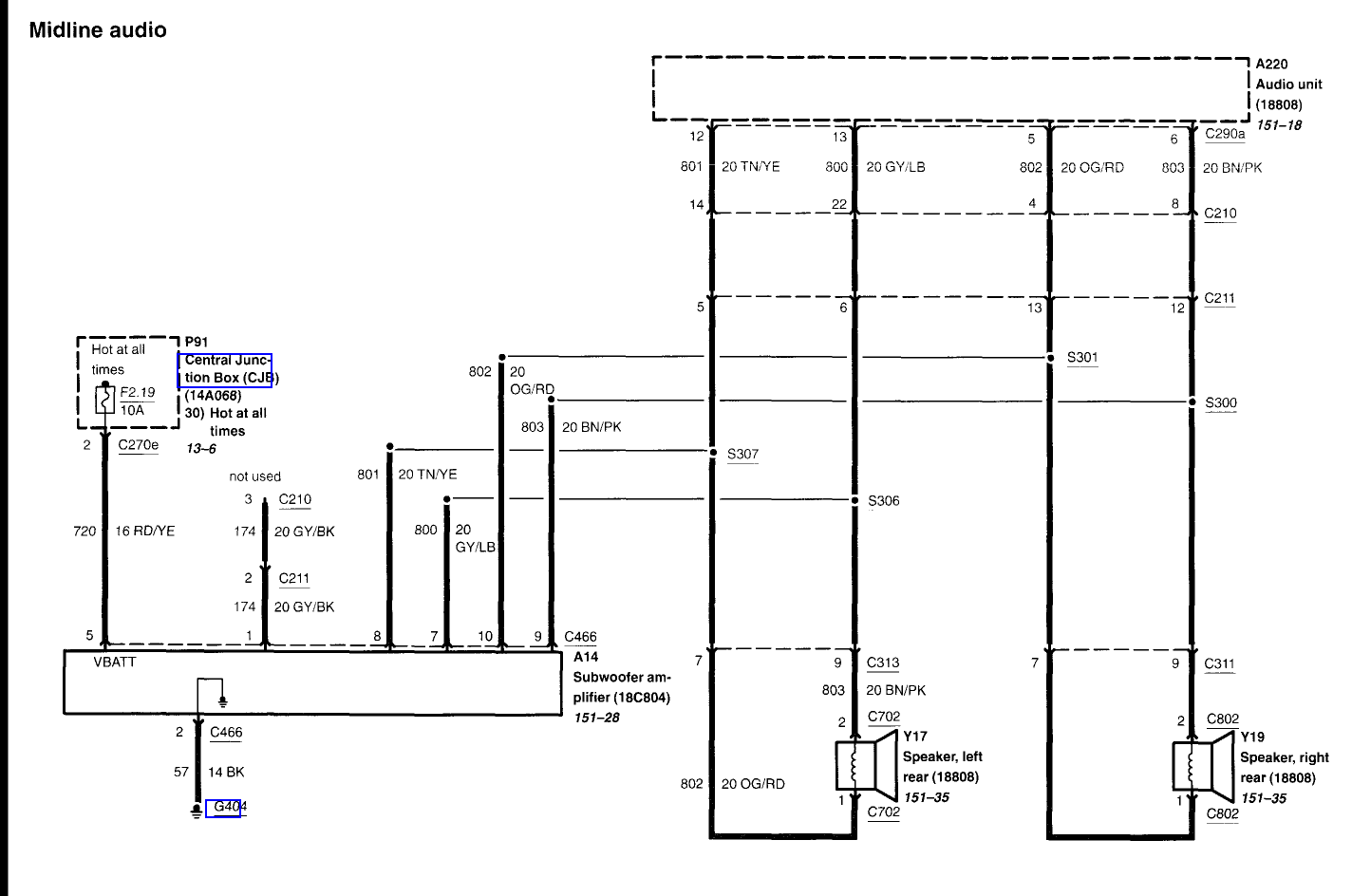 2004 Ford Escape Radio Wiring Diagram