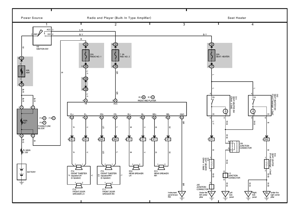 2004 Toyota Camry Radio Wiring Diagram