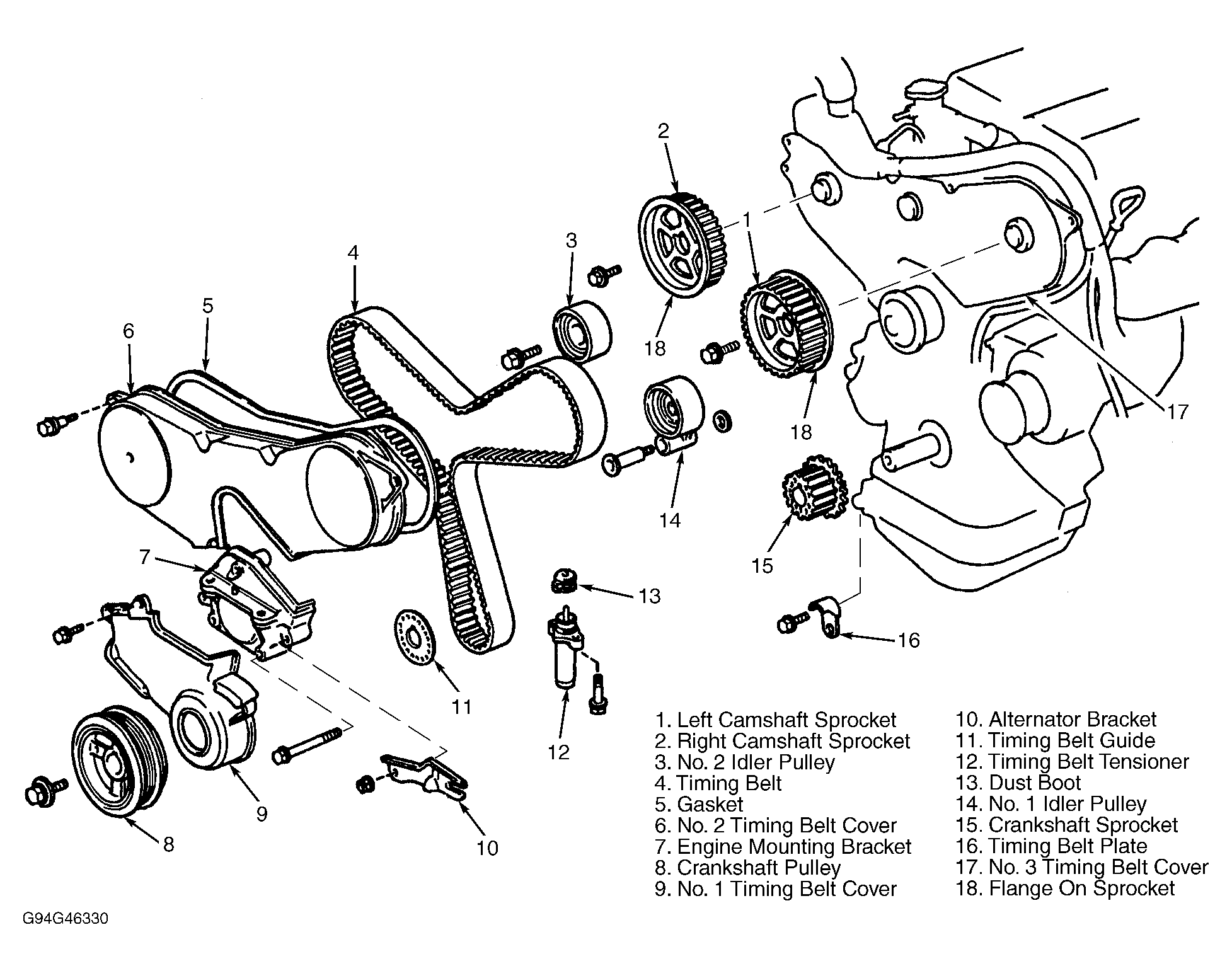 2004 Toyota Camry 2.4 Serpentine Belt Diagram