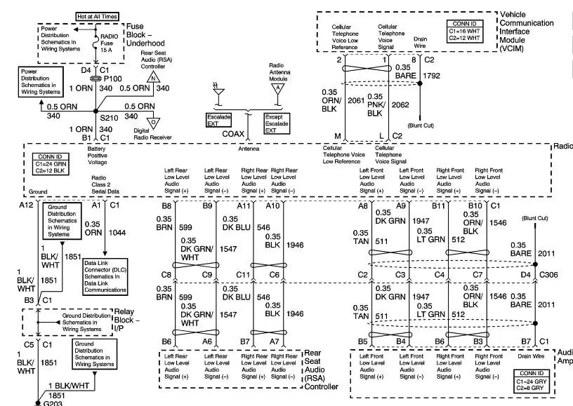 2005 Silverado Stereo Wiring Diagram