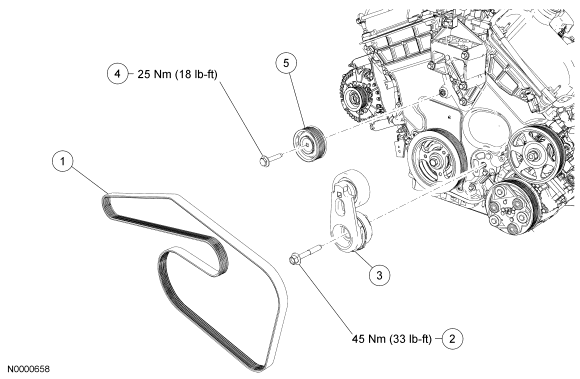 2005 Ford Escape Serpentine Belt Diagram