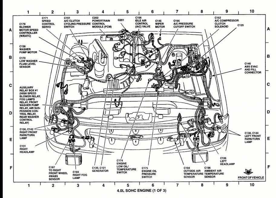2006 Ford Explorer 4.0 Engine Wiring Harness