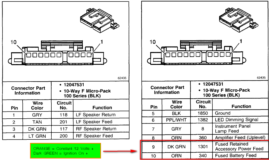 Radio Wiring Diagram For 2006 Gmc Sierra