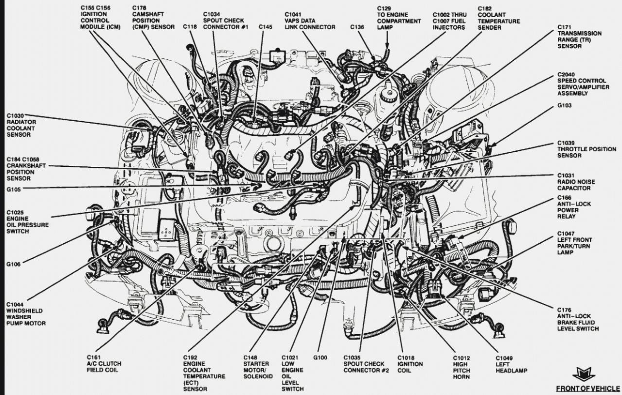 2007 Ford Explorer 4.0 Engine Wiring Harness