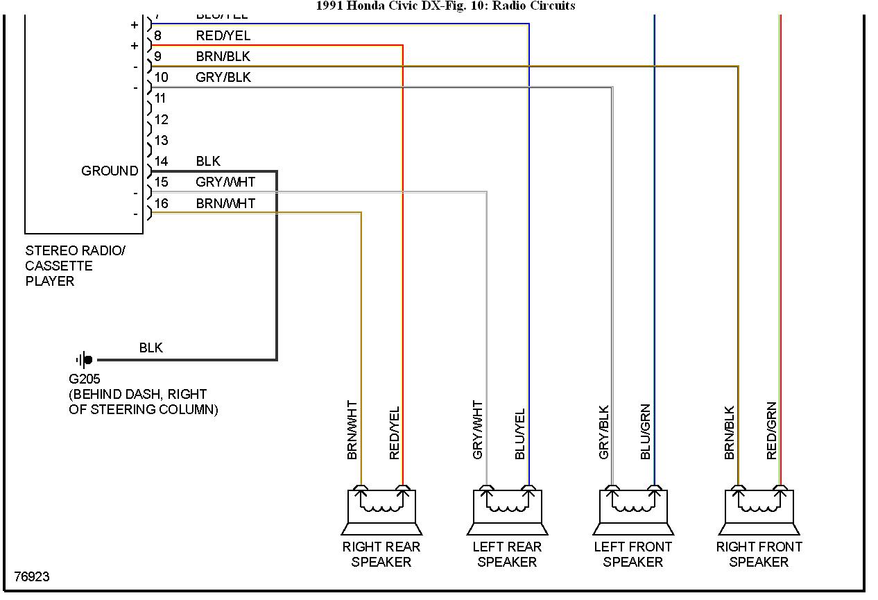 Honda Civic 2007 Stereo Wiring Diagram
