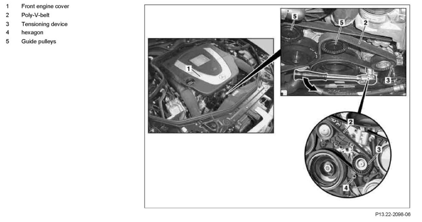 2007 Mercedes C230 Serpentine Belt Diagram