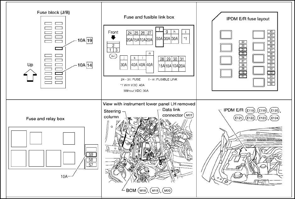 2007 Nissan Titan Fuse Box Diagram