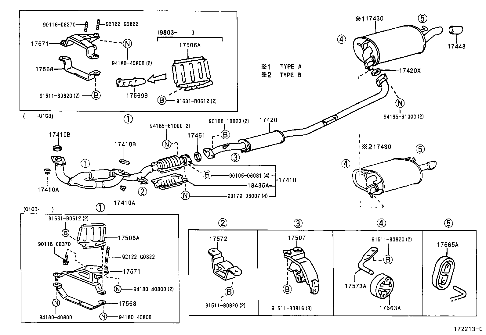 2007 Toyota Camry Exhaust System Diagram