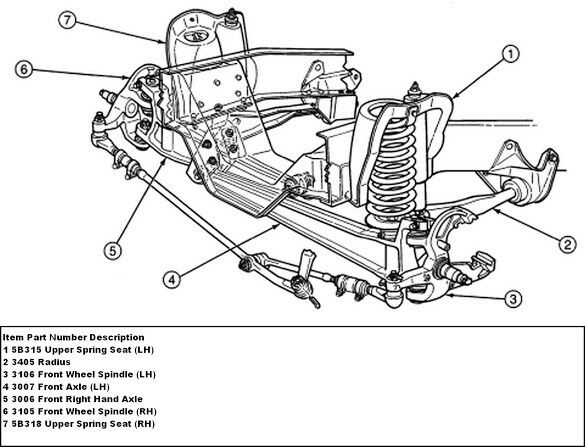 2008 Ford F250 Super Duty Front Suspension Diagram