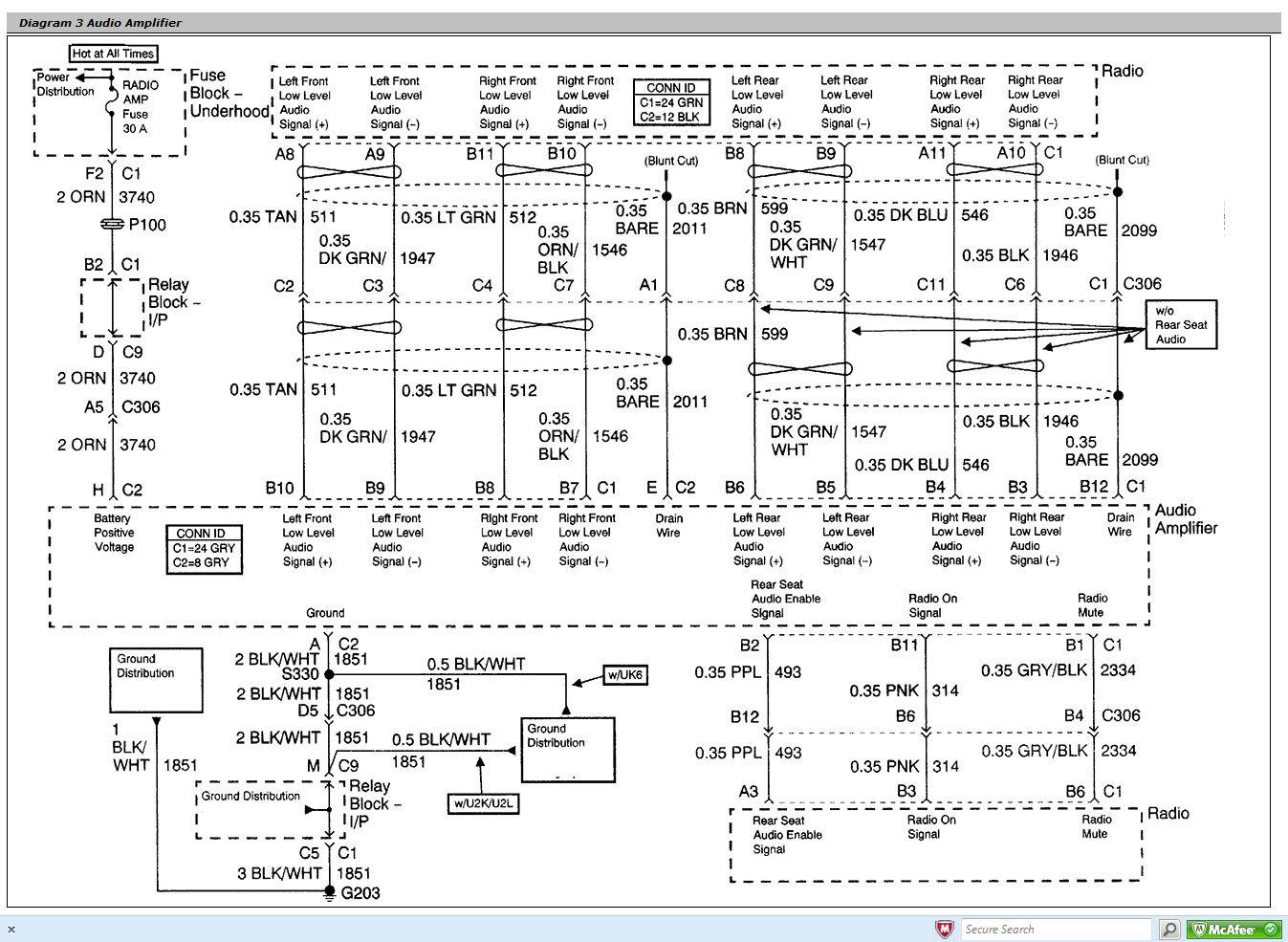 2008 Gmc Sierra Radio Wiring Harness Diagram