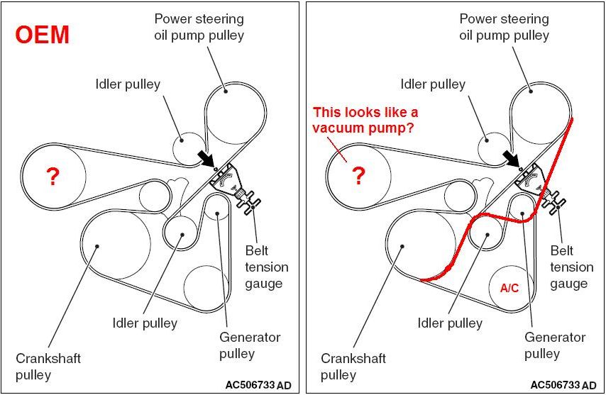 2008 Mitsubishi Lancer Serpentine Belt Diagram