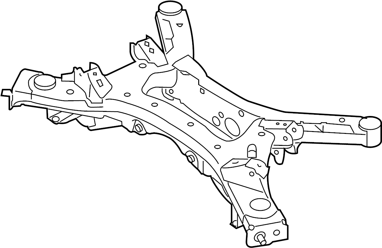 2009 Nissan Murano Awd Rear Subframe