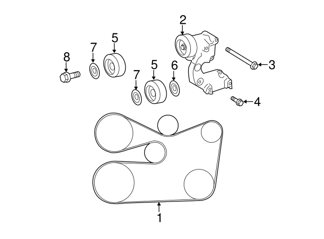 2011 Toyota Highlander Serpentine Belt Diagram