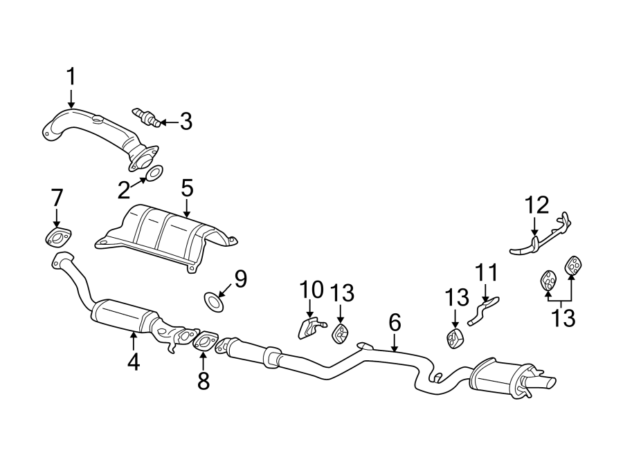 2010 Chevy Impala Exhaust System Diagram