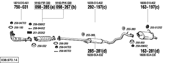2010 Honda Crv Exhaust System Diagram