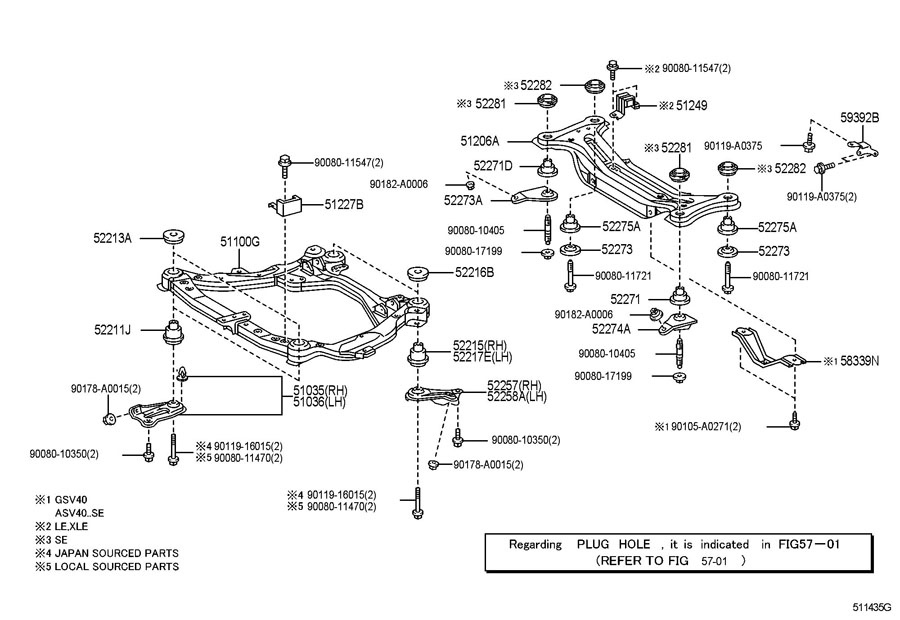 Toyota Camry Rear Suspension Diagram