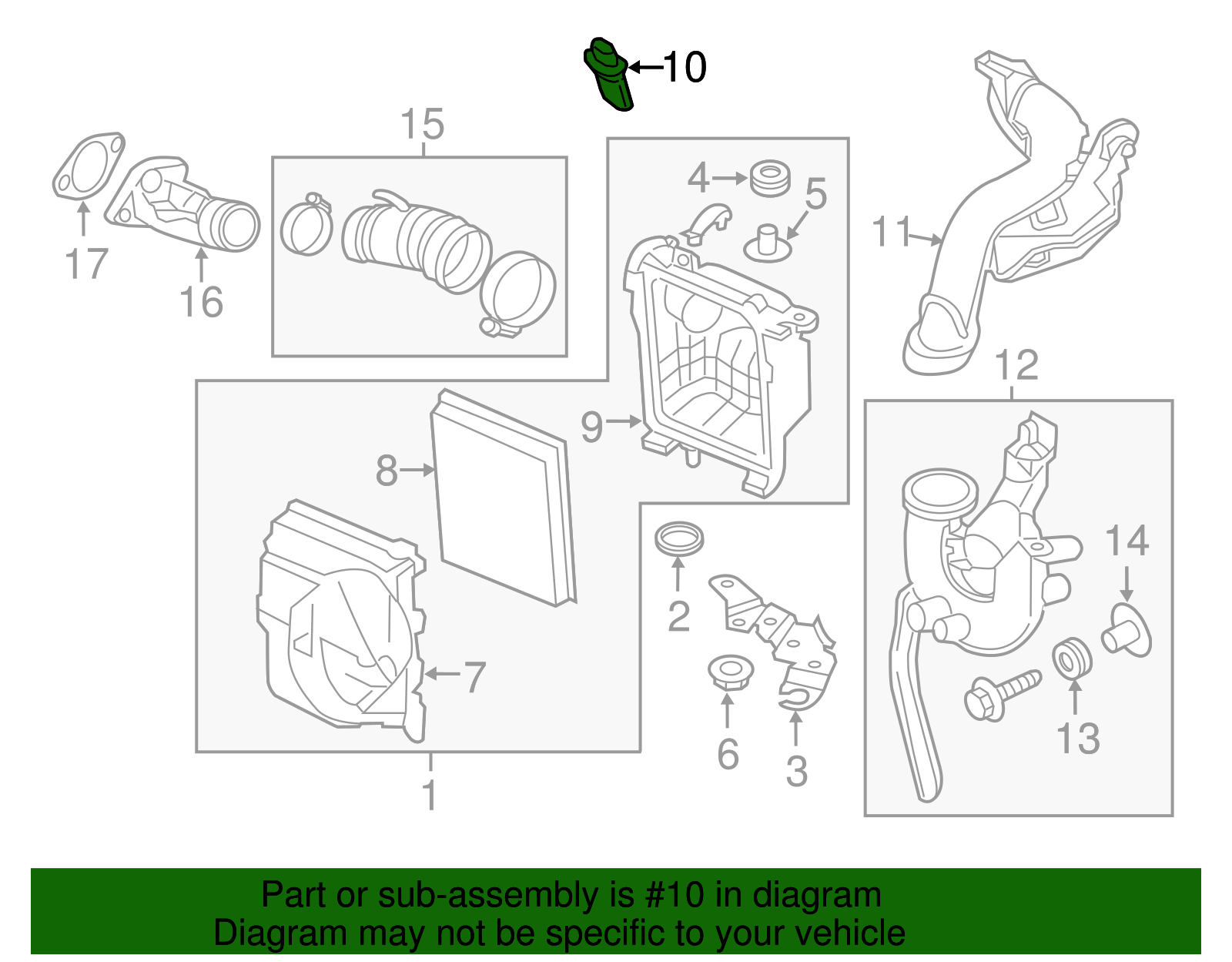 2011 Nissan Juke Mass Air Flow Sensor