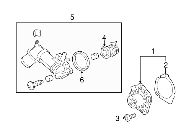2012 Chevy Cruze Thermostat Housing Diagram