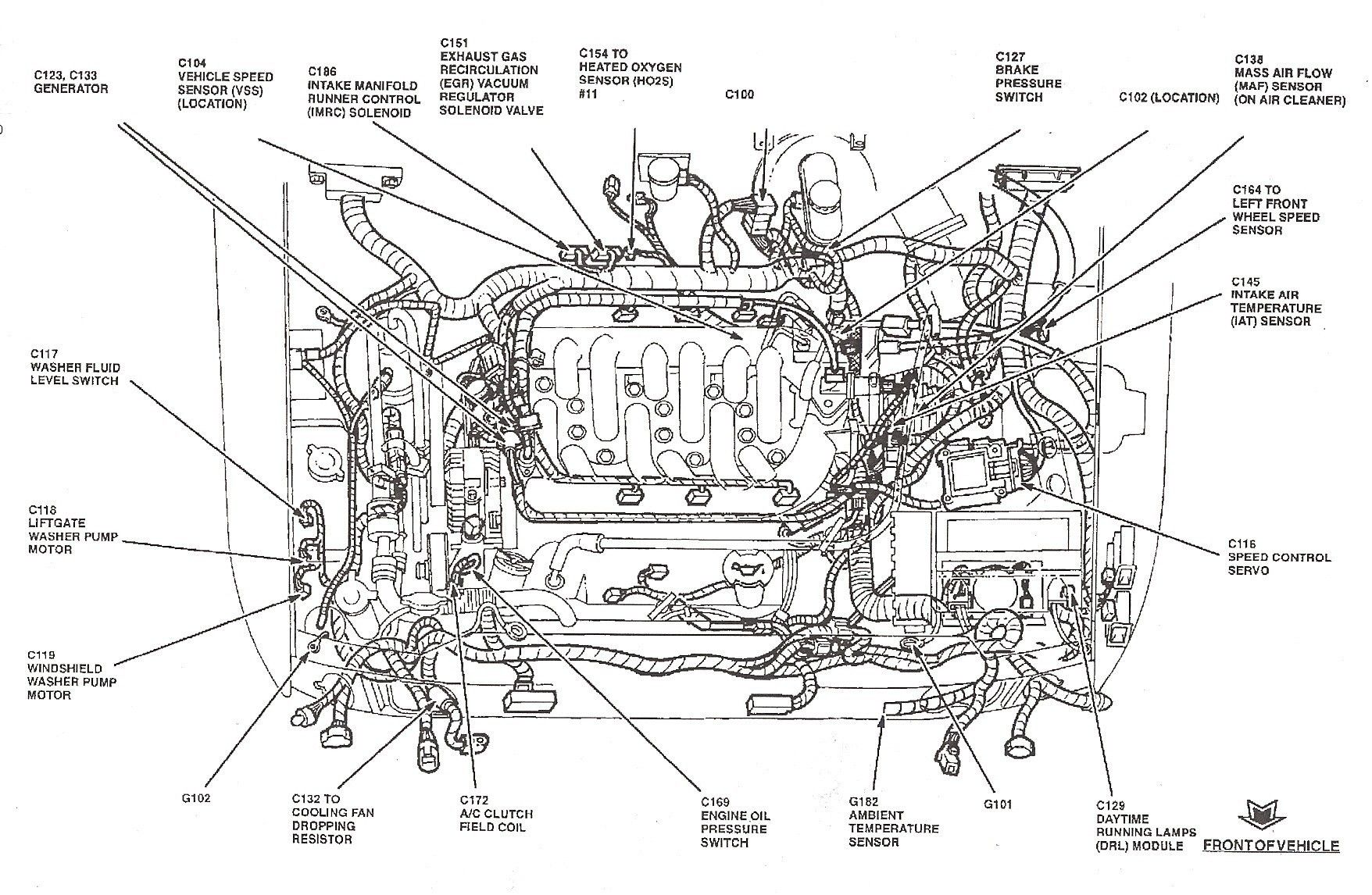2012 Ford Focus Power Booster Location Diagram