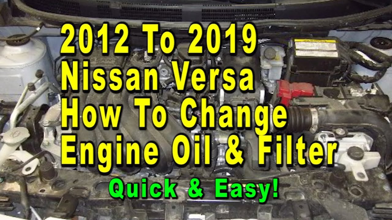 2012 Nissan Versa Oil Filter