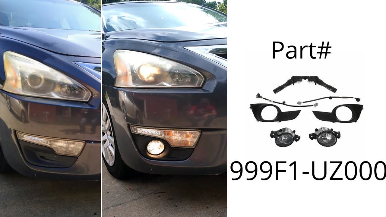 How To Replace Fog Lights On 2015 Nissan Altima 2013-15 Nissan Altima Fog Lights OEM (No running wires! Plug & Play