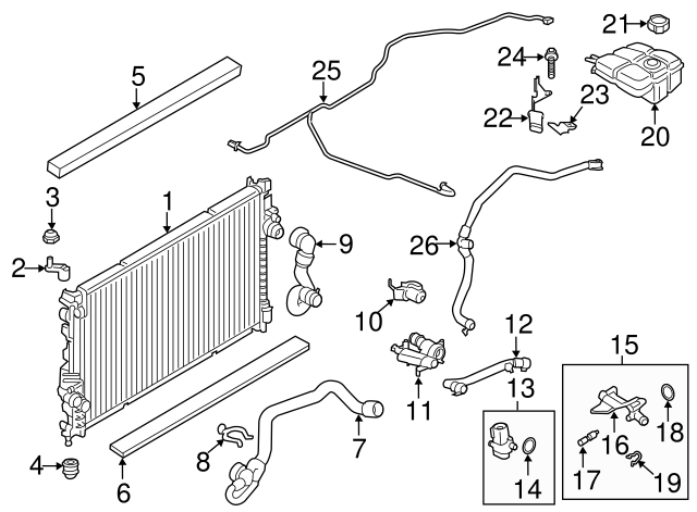 2014 Ford Escape Coolant Hose Diagram